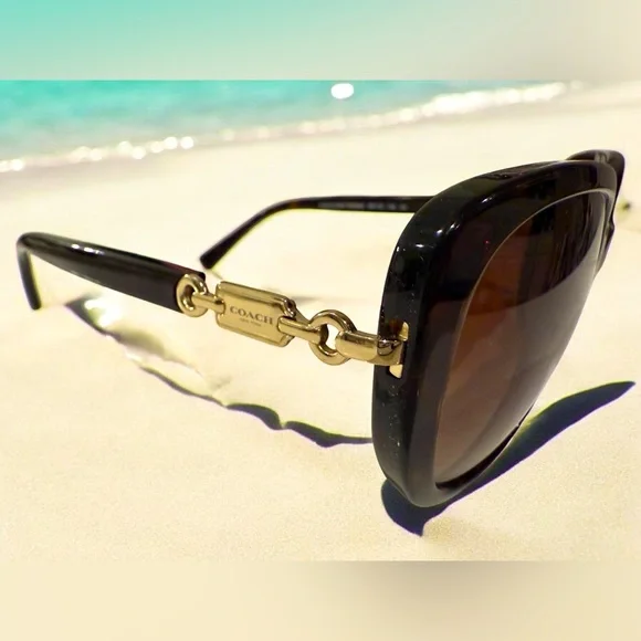 COACH HC8164 Dark Tortoise sunglasses from Japan (L953) with branded hard case